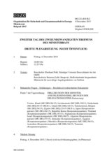 Journal, 2nd Day of the 22nd Ministerial Council 