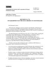 Permanent Council Decision No. 732