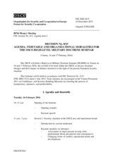 Forum for Security Co-operation Decision No. 8/15