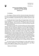 Statement by the Delegation of Ukraine on the outcome of the 2015 Ministerial Council in Belgrade