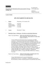 Journal der 1078. Plenarsitzung des Ständigen Rates 