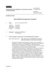 Diario de la 1072ª Sesión plenaria del Consejo Permanente 