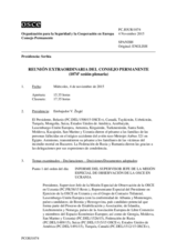 Diario de la 1074ª Sesión extraordinaria del Consejo Permanente 