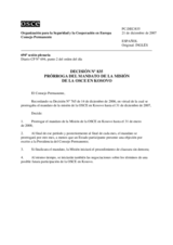 El Consejo Permanente Decisión Nº 835