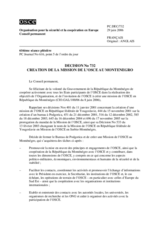 Le Conseil permanent Décision No. 732 