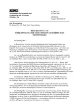 Beschluss Nr. 733 des Ständigen Rates