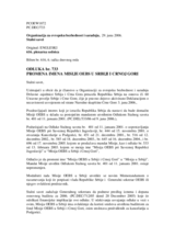 Stalni savet Odluka br. 733