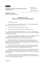 Permanent Council Decision No. 1197 Permanent Council Decision No. 1197