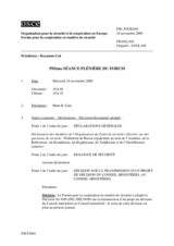 Journal of the 595th Plenary Meeting of the Forum for Security Co-operation (fr)