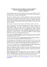 Summary on the Project on Elections