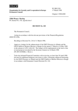 Permanent Council Decision No. 220