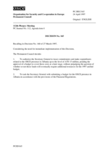 Permanent Council Decision No. 166