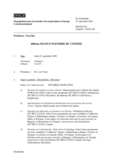 Journal of the 468th Plenary Meeting of the Permanent Council (fr)