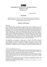Implementation of Article 22 of the Constitutional Law on the Rights of National Minorities: