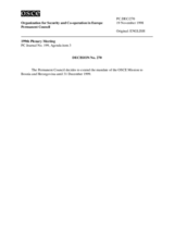 Permanent Council Decision No. 270