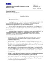 Permanent Council Decision No. 190