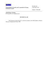 Permanent Council Decision No. 202