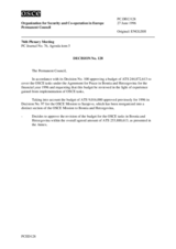 Permanent Council Decision No. 128