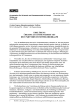 Erklärung über die Zusammenarbeit mit den Partnern im Mittelmeerraum