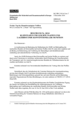 Beschluss Nr. 10/14 über Kleinwaffen und leichte Waffen und Lagerbestände konventioneller Munition