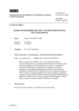 Journal of the 615th Special Plenary Meeting of the Permanent Council (es)