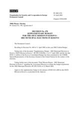 Permanent Council Decision No. 470