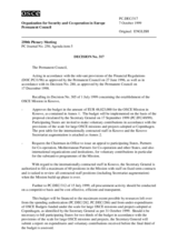 Permanent Council Decision No. 317