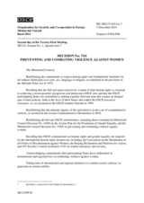 Decision No. 7/14 on Preventing and Combating Violence Against Women