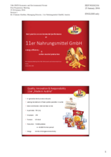 Presentation by Dr. Clemens Grabher, Managing Director