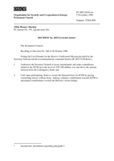 Permanent Council Decision No. 265