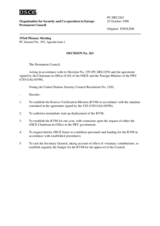 Permanent Council Decision No. 263