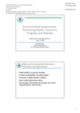 Presentation by Mr. Ethan Shenkman, Environmental Protection Agency