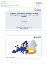 Presentation by Mr. Dirk Buschle, Deputy Director/ Head of Legal Unit