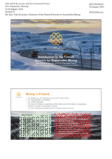 Presentation by Mr. Eero Yrjö-Koskinen, Chairman