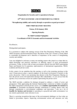 Opening Remarks by Dr. Halil Yurdakul Yigitguden