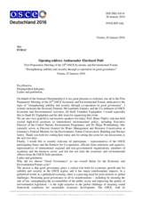 Opening Address by Amb. Eberhard Pohl, Chairperson of the Permanent Council