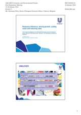 Presentation by Mr. Christiaan Prins, Head of External Affairs