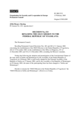 Permanent Council Decision No. 533