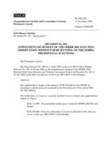 Permanent Council Decision No. 503