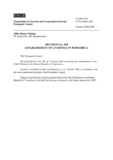Permanent Council Decision No. 444