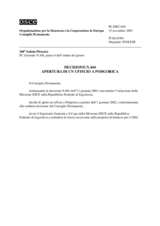 Permanent Council Decision No. 444  (it)