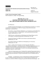 Beschluss Nr. 4/12 über die Bemühungen der OSZE im Umgang mit