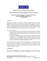 Increasing accuracy of the state register of voters of Ukraine