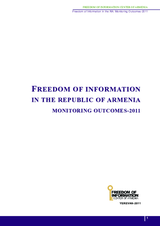 Freedom of Information in Armenia: Monitoring Outcomes 2011