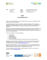 Announcement of the Annual Media Competition (NaNe)