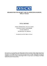 Final report: Public opinion poll on evaluation of police-public partnership in the Marzes of the Republic of Armenia