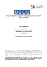 Final report: Public opinion poll on evaluation of police-public partnership in Yerevan