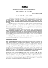 Overview of Office in Yerevan activities in 2005