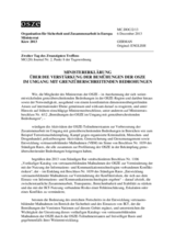 Ministererklärung über die Verstärkung der Bemühungen der OSZE im Umgang mit grenzüberschreitenden Bedrohungen