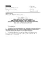 Recommendation to the Ministerial Council to Adopt a Decision on the Periods of Service of the OSCE Secretary General (de)